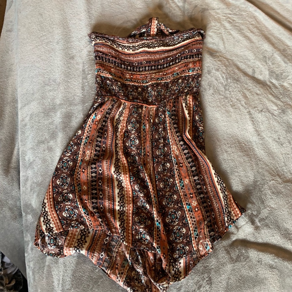 Bohemian Romper with open back